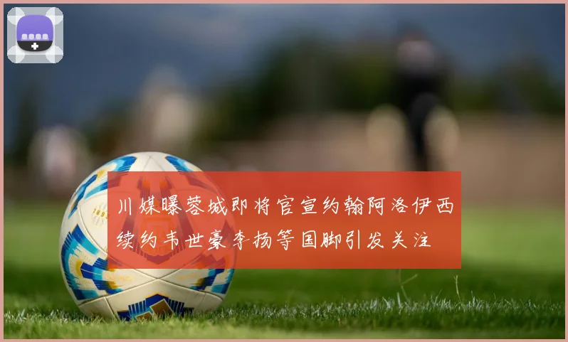川媒曝蓉城即将官宣约翰阿洛伊西续约韦世豪李扬等国脚引发关注
